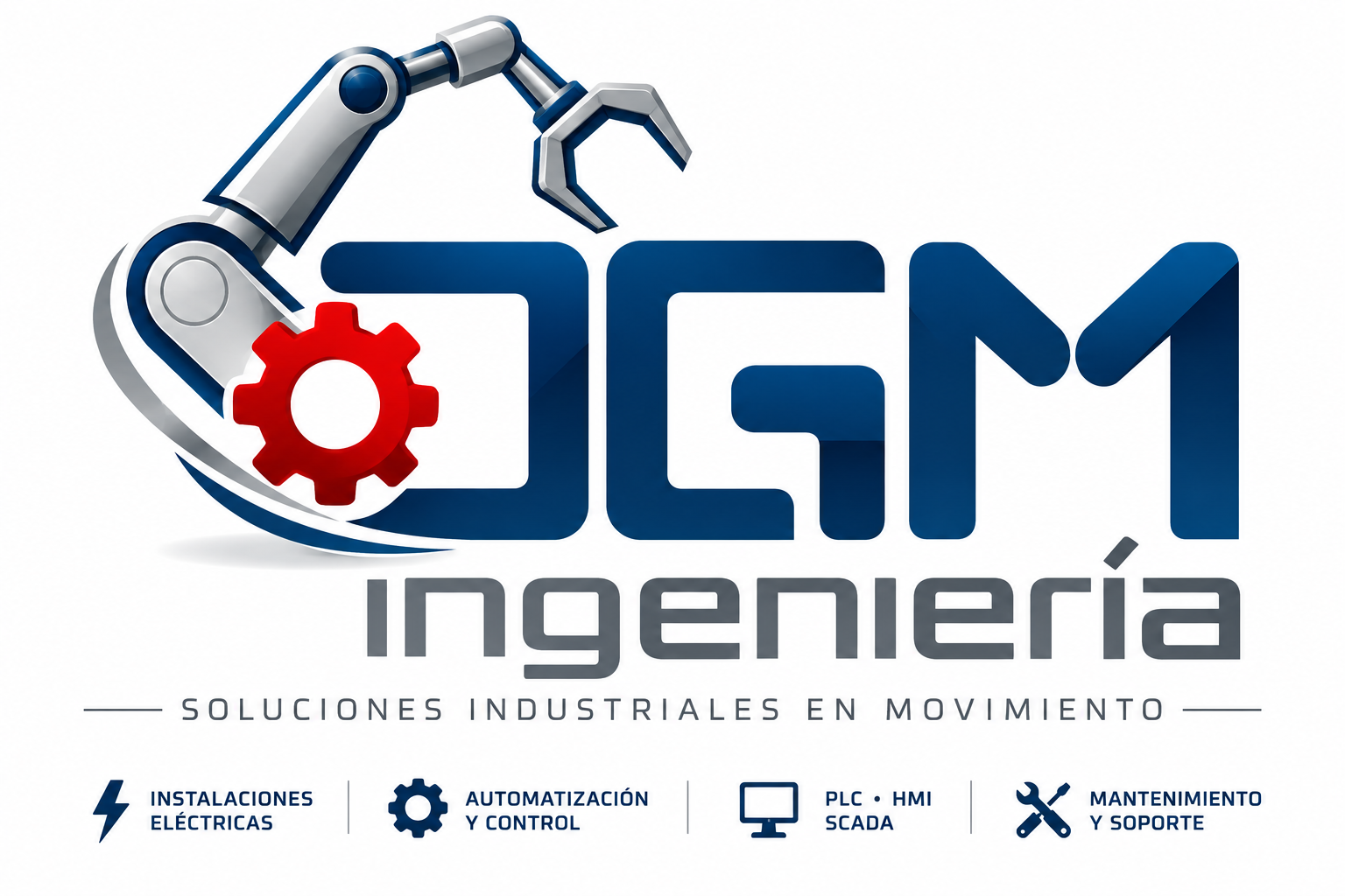 DGM Ingeniería: soluciones industriales en movimiento. Instalaciones eléctricas, automatización y control, PLC, HMI, SCADA, mantenimiento y soporte